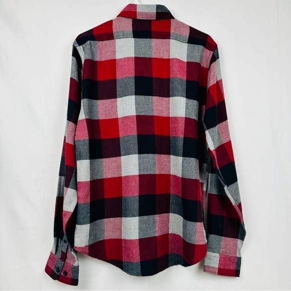 Express Men's Button Down Long Sleeve Plaid Shirt - Size Medium - Picture 3 of 7